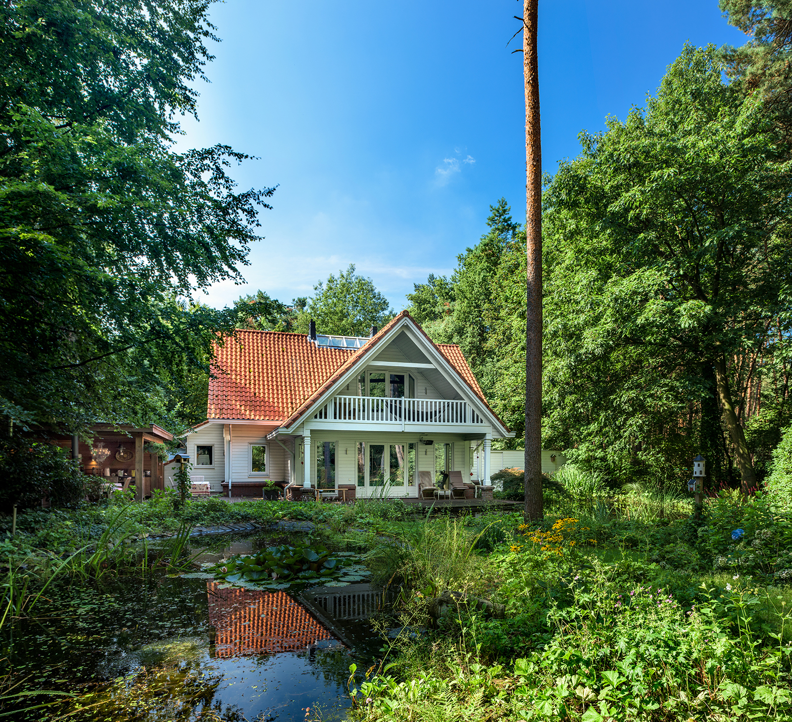 Landhuis in het bos finnlogs houtbouw bv